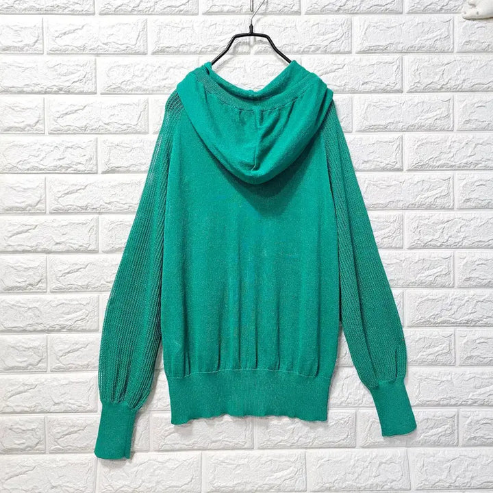 [BUNJANG] Green Hooded Cardigan / 초록  후드 가디건