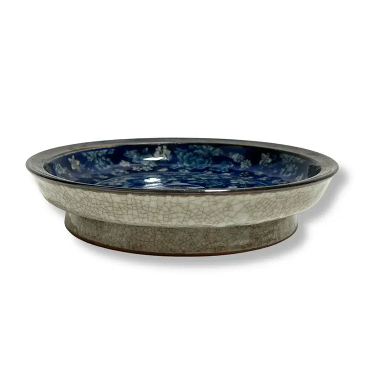 [SOLD OUT] 대청강희청화백자 화훼문 복수문반 대청강희년제 관지 [중국도자기]