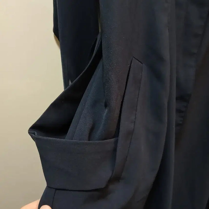 [BUNJANG] Navy Long Shirt Dress / 네이비 롱 셔츠 원피스 간절기용