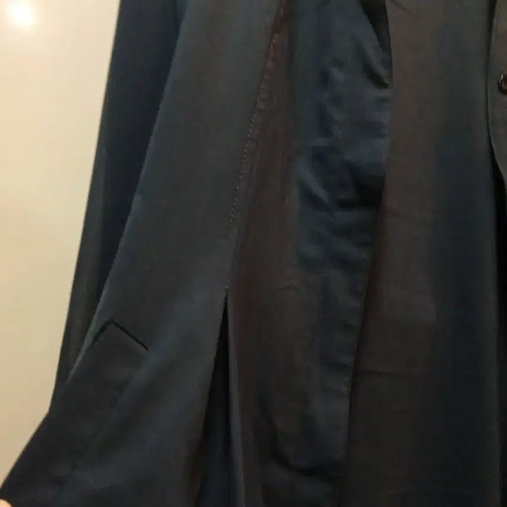 [BUNJANG] Navy Long Shirt Dress / 네이비 롱 셔츠 원피스 간절기용