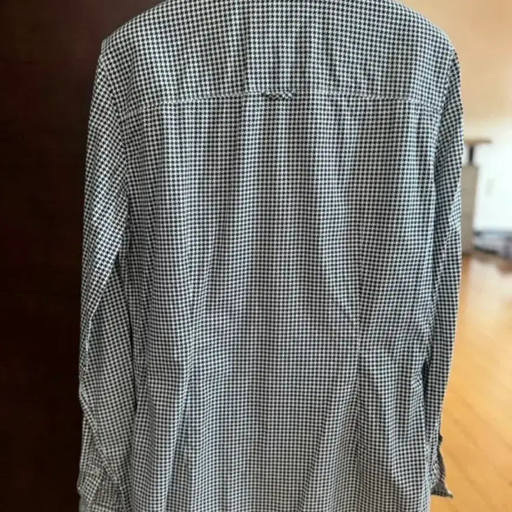 [BUNJANG] Tommy Hilfiger Houndstooth Check Blouse / 타미힐피거 실크블라우스 남방