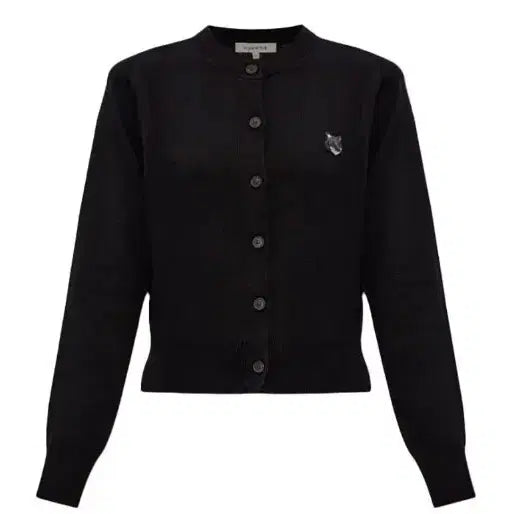 [BUNJANG] Maison Kitsune Black Fox Embroidery Cardigan / NB73정품새상품>메종키츠네 블랙 폭스 자수 가디건