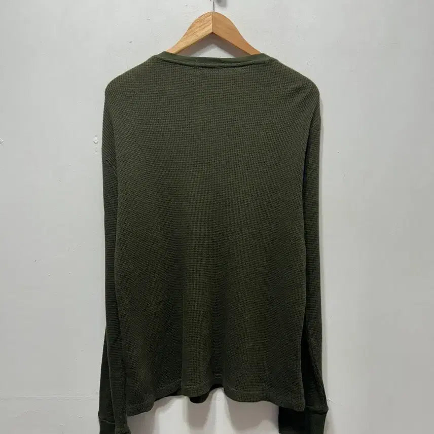 [BUNJANG] Polo Ralph Lauren Waffle Long Sleeve Olive XL / 폴로 랄프로렌 와플 긴팔티 올리브 XL