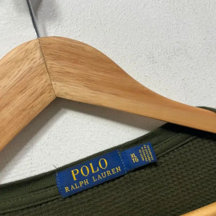 [BUNJANG] Polo Ralph Lauren Waffle Long Sleeve Olive XL / 폴로 랄프로렌 와플 긴팔티 올리브 XL