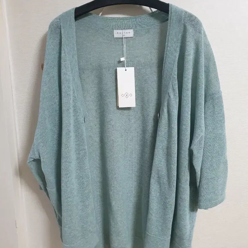 [BUNJANG] Kujten Mint Green Cardigan (Size 66) / 택새상품) 쿠즈텡(kujten)민트색 가디건 66