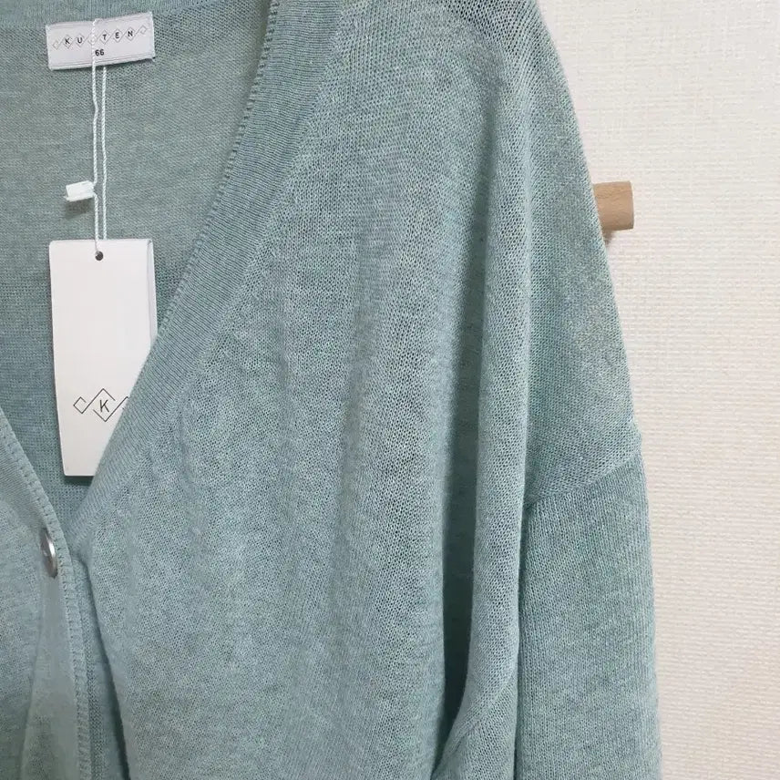 [BUNJANG] Kujten Mint Green Cardigan (Size 66) / 택새상품) 쿠즈텡(kujten)민트색 가디건 66