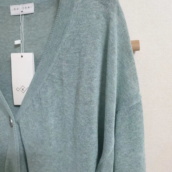 [BUNJANG] Kujten Mint Green Cardigan (Size 66) / 택새상품) 쿠즈텡(kujten)민트색 가디건 66