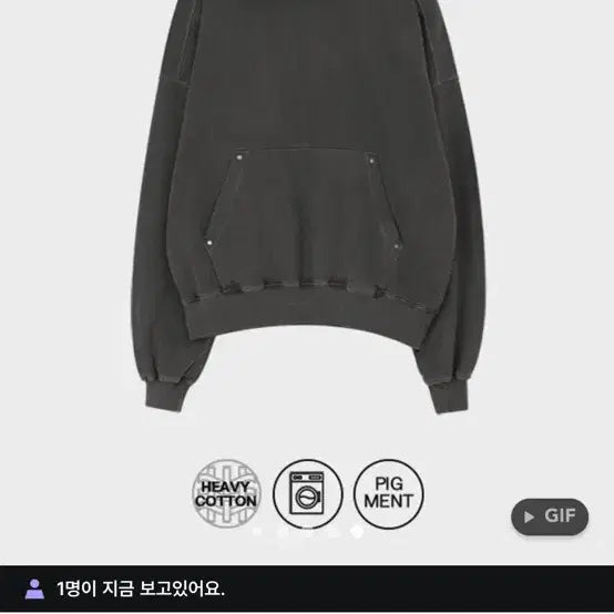 [BUNJANG] BlackUp Pigment Hoodie / 블랙업 제작 피그먼트 후드티