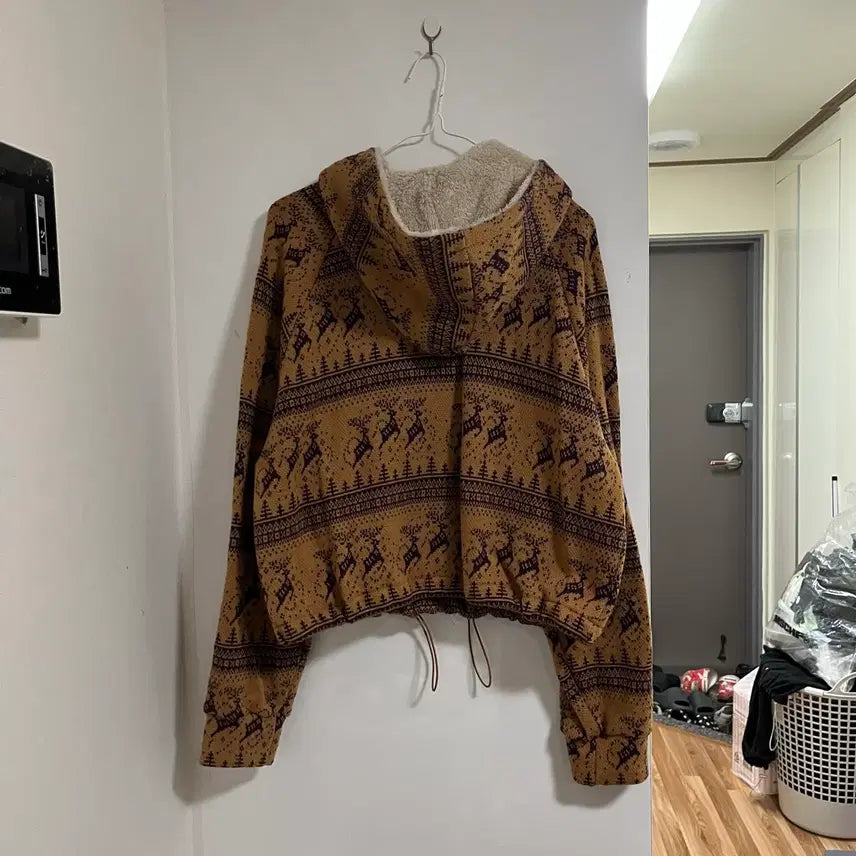 [BUNJANG] The La Creme Your Love Pattern Hooded Zip-up / 더 라 크림 앤 유어 러브 패턴 후드집업