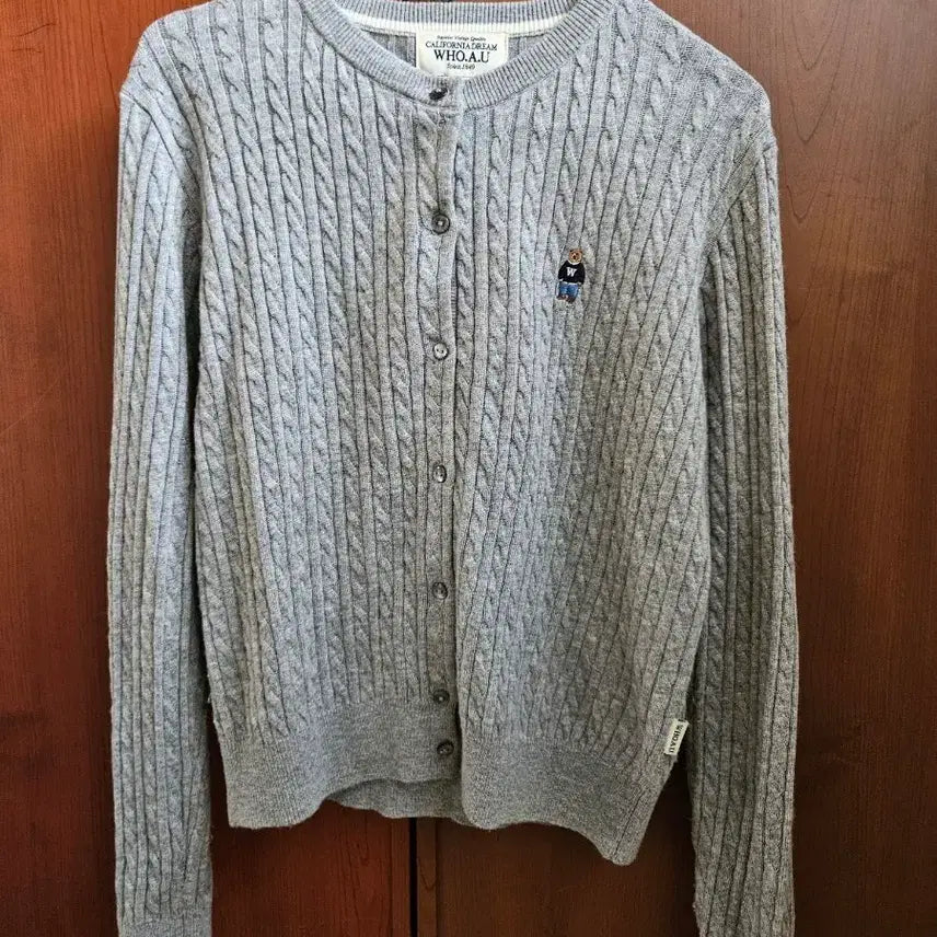 [BUNJANG] Who.A.U Grey Cardigan S / 후아유 고급그레이가디건 S
