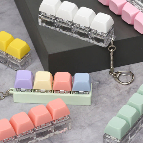 [BUNJANG] Pastel Color Keycap Keyring Fidget Toy / 감성 파스텔 키캡 키링 키홀더 피젯 토이
