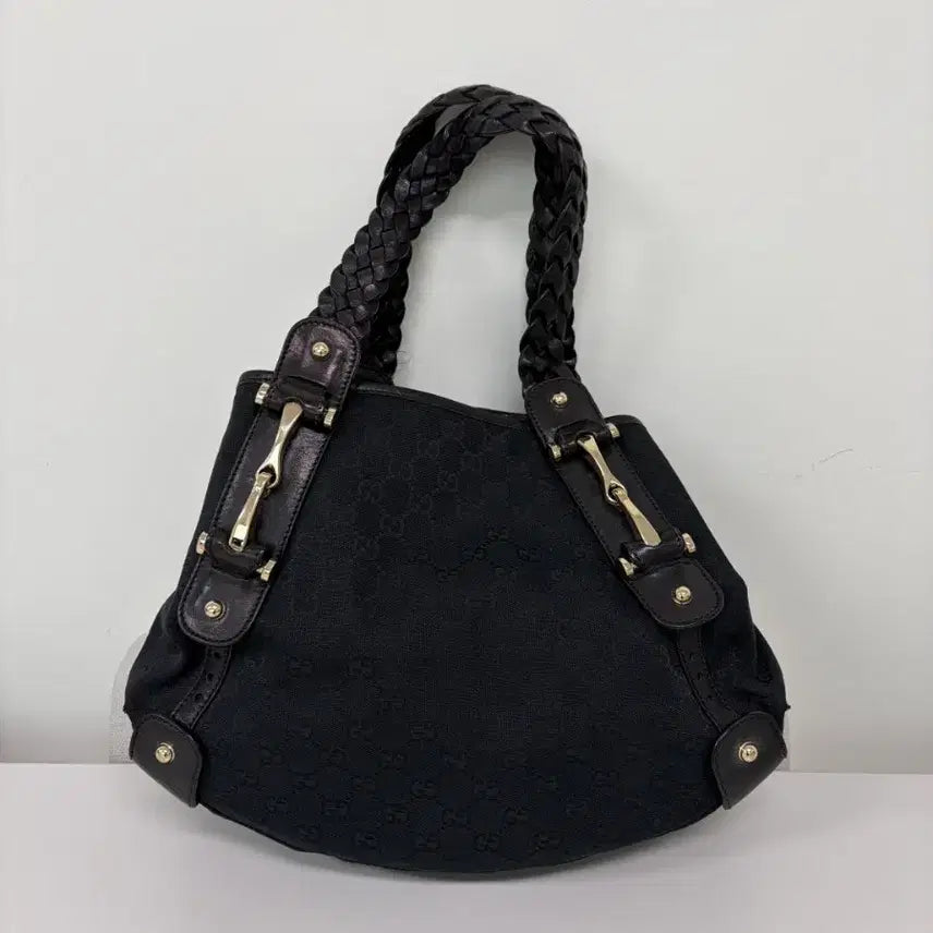 [BUNJANG] Gucci Black GG Canvas Tote Bag (Large) / [정품] 블랙 GG 캔버스 토트 라지