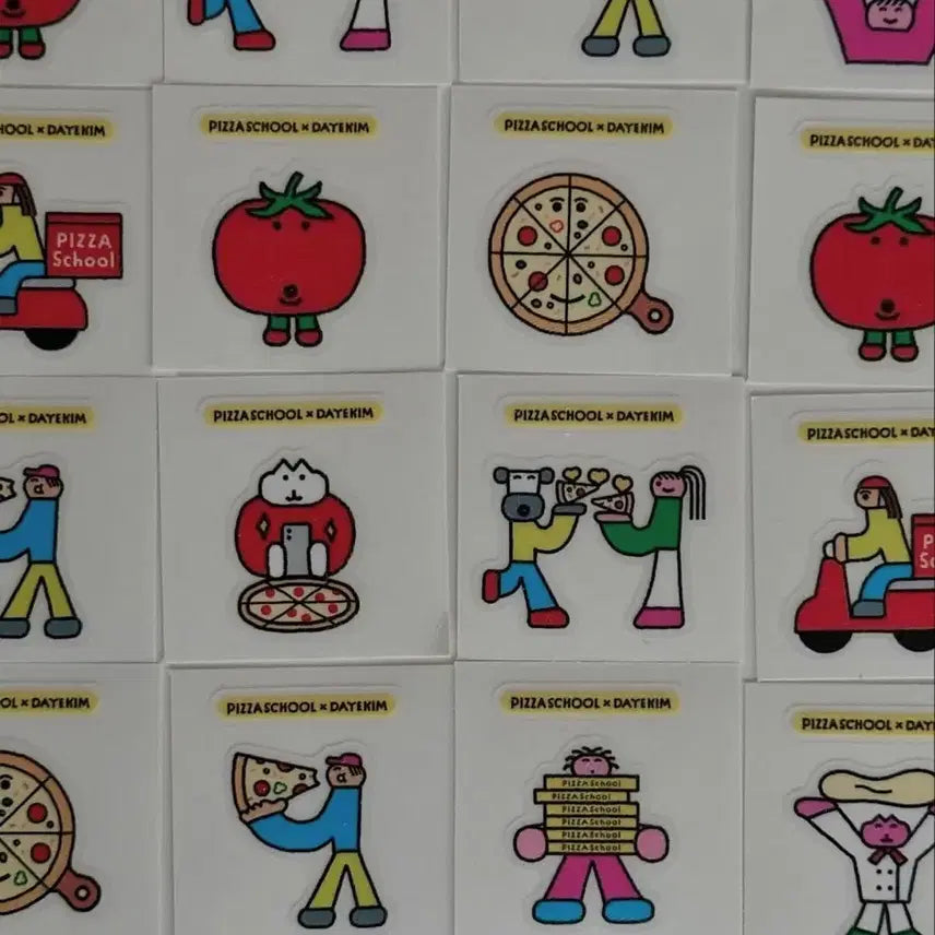 [BUNJANG] Kim Daye Artist Pizza School Sticker / 피자스쿨 김다예작가님 띠부실