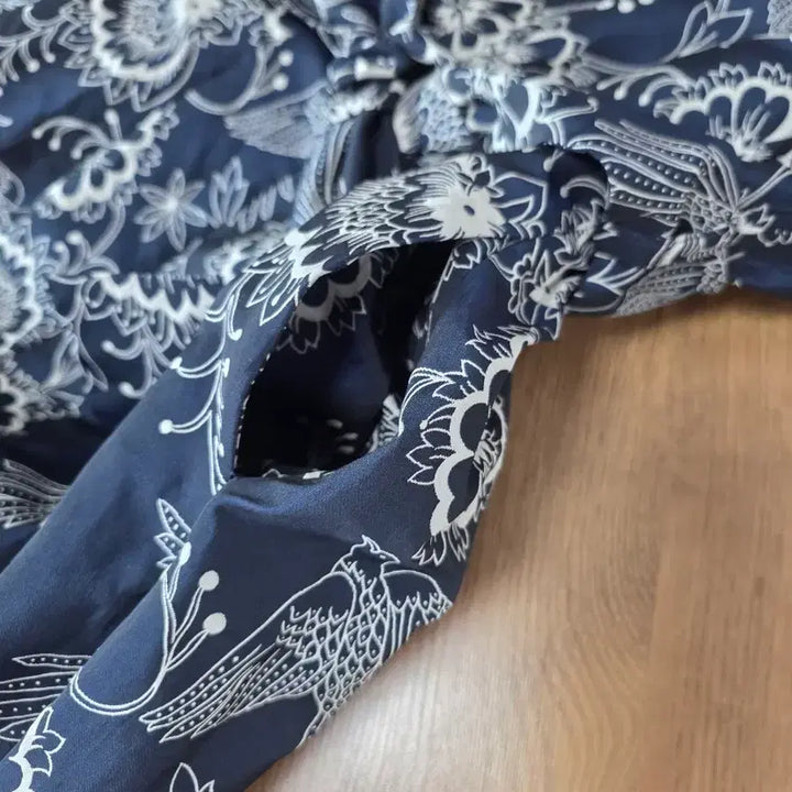 [BUNJANG] Seeho Rin Flower Pattern Wide Jumpsuit / 씨호린플라워 패턴 와이드 점프수트