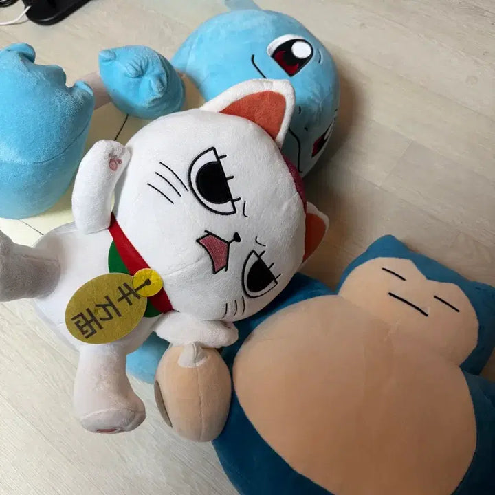[BUNJANG] Pokemon Squirtle, Snorlax, Dandan Cat Bundle Set / 포켓몬 꼬부기,잠맘보 단다단 고양이