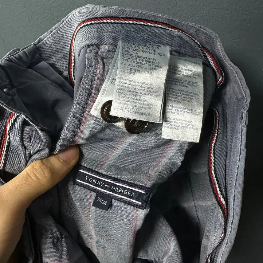 [BUNJANG] Tommy Hilfiger Garment-Dyed Blue Gray Chino Pants / 34 타미힐피거 가먼트다잉 블루그레이 치노팬츠