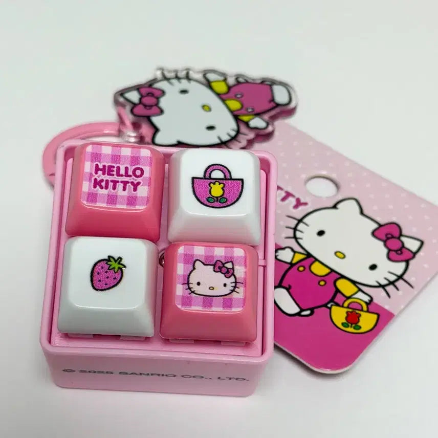 [BUNJANG] Hello Kitty LED Sound Keyring / 헬로키티 LED 사운드 키캡키링
