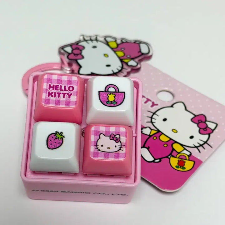 [BUNJANG] Hello Kitty LED Sound Keyring / 헬로키티 LED 사운드 키캡키링