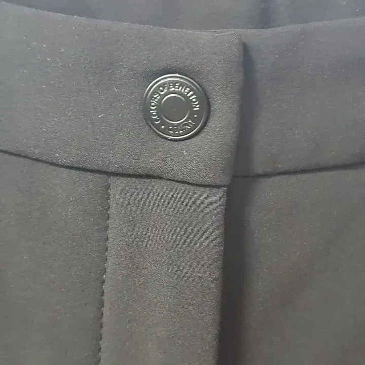 [BUNJANG] Benetton Brushed Lined Slacks Black Size 67 / 베네통   (기모 안감)  슬랙스