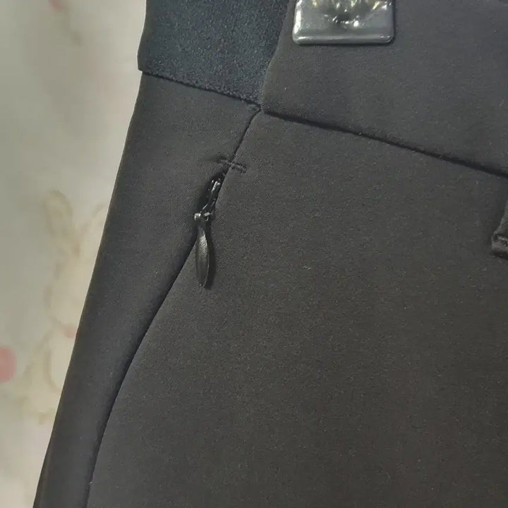 [BUNJANG] Benetton Brushed Lined Slacks Black Size 67 / 베네통   (기모 안감)  슬랙스