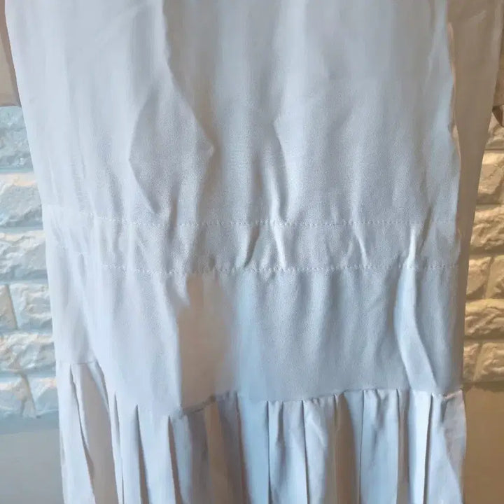 [BUNJANG] Ivory Pleated Long Dress / 아이보리 플리츠 롱 원피스(새상품)