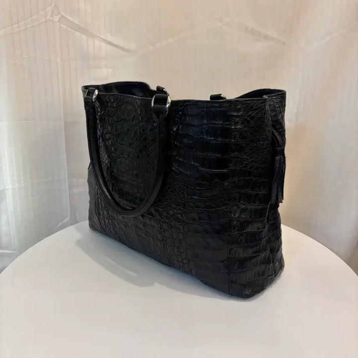 [BUNJANG] Genuine Crocodile Leather Tote Bag / 천연 악어가죽 토트백
