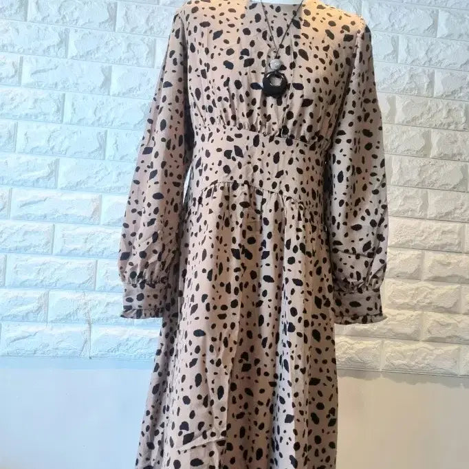 [BUNJANG] Long Polka Dot Dress / 땡땡이 롱 원피스(새상품)
