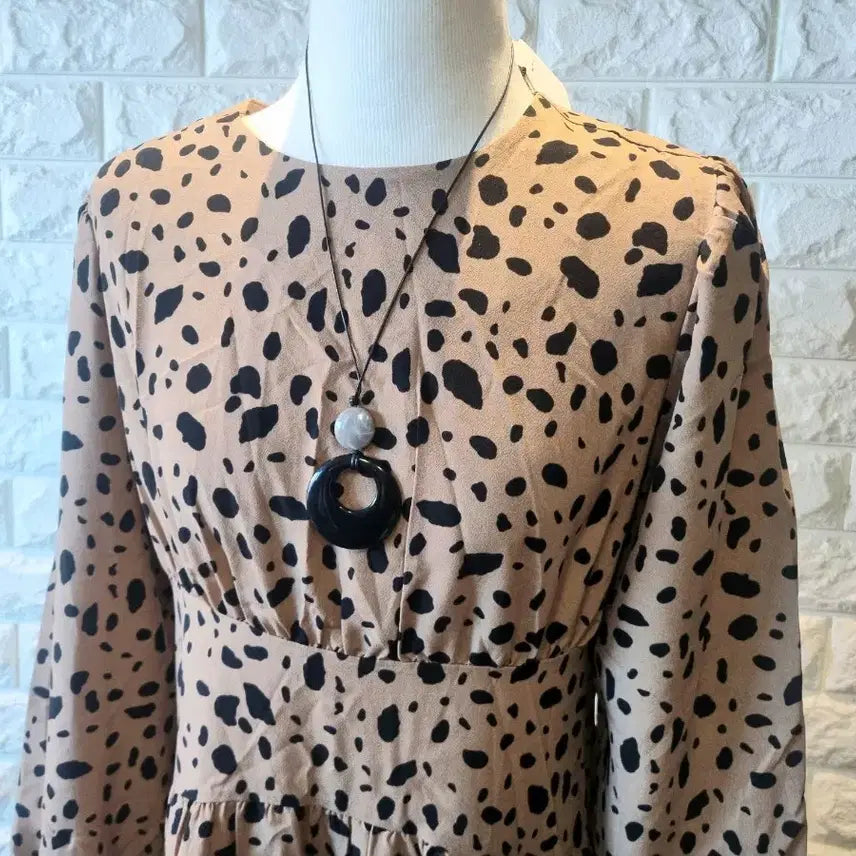 [BUNJANG] Long Polka Dot Dress / 땡땡이 롱 원피스(새상품)