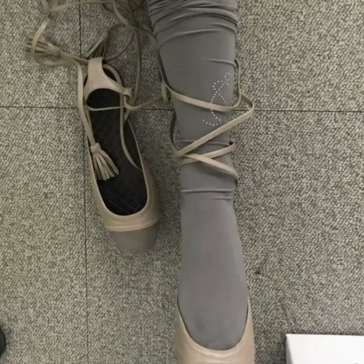[BUNJANG] Bottega Veneta Leather Ballerina Flat Shoes 37 / (정품) 보테가베네타 레더 발레리나 플랫 슈즈 구두 37