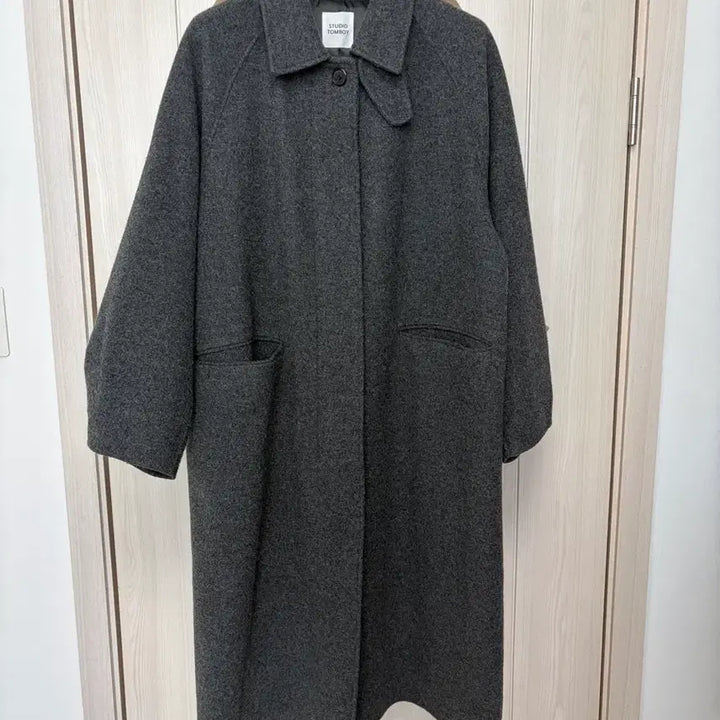 [BUNJANG] Studio Tomboy Gray Long Coat / 스튜디오톰보이 회색롱코트