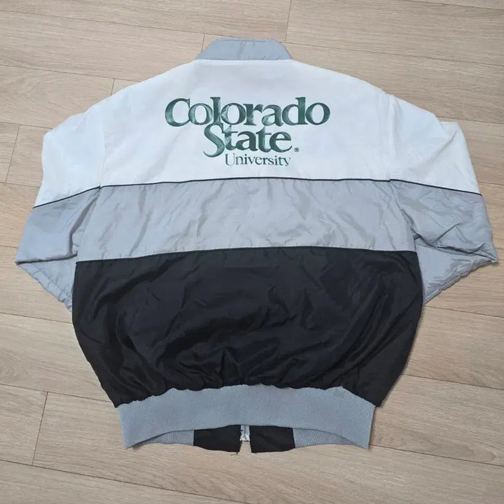 [BUNJANG] Dunbrooke Colorado State University Racing Crew Jacket - L / 90s USA Dunbrooke 멀티스폰서 패치 레이싱 크루 자켓 L