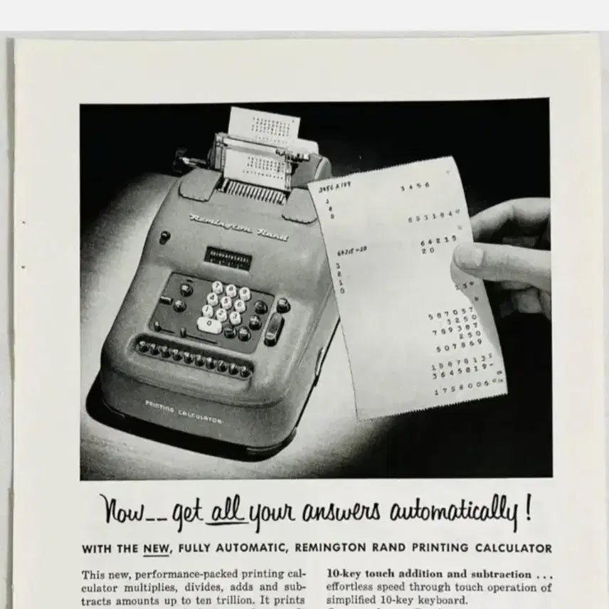 [BUNJANG] Remington Rand Bookkeeping Calculating Machine / 빈티지 Remington Rand 북키핑 부기계산기