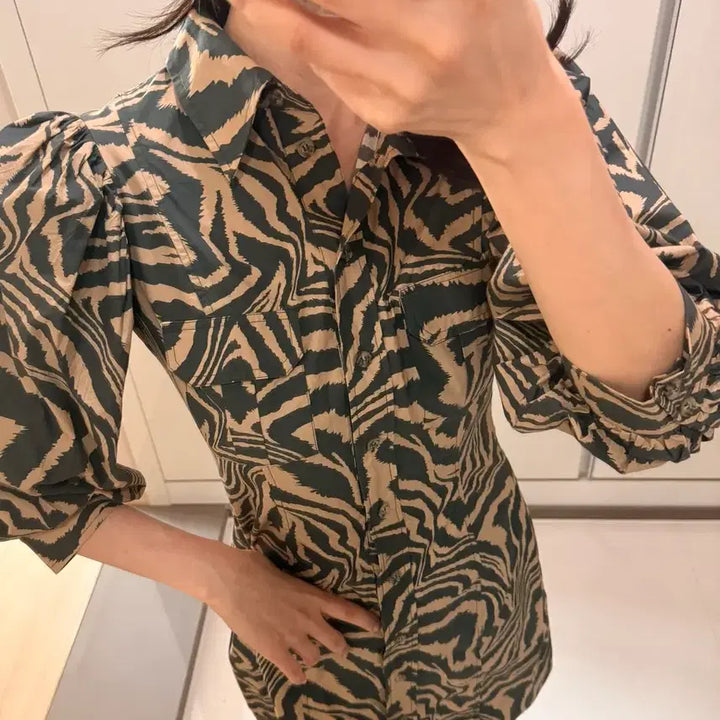 [BUNJANG] Ganni Leopard Print Dress / 가니 원피스