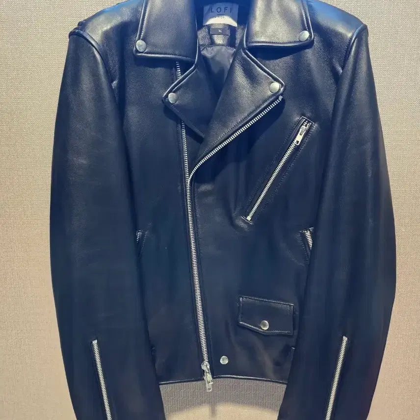 [BUNJANG] LOFI Genuine Lambskin Leather Rider Jacket XL / 새상품급 로파이 LOFI 양가죽 램스킨 라이더 자켓 XL