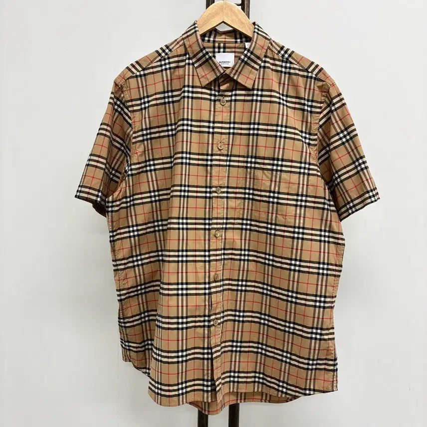 [SOLD OUT] [XXL]버버리 체크 반팔 셔츠