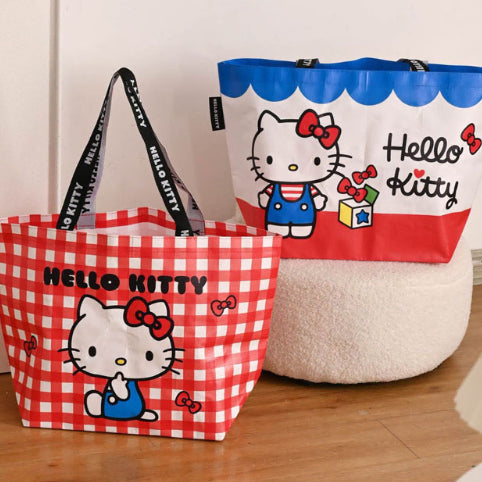 [BUNJANG] Sanrio Hello Kitty Tarpaulin Bag Eco Bag / 산리오 헬로키티 타포린백 장바구니 에코백
