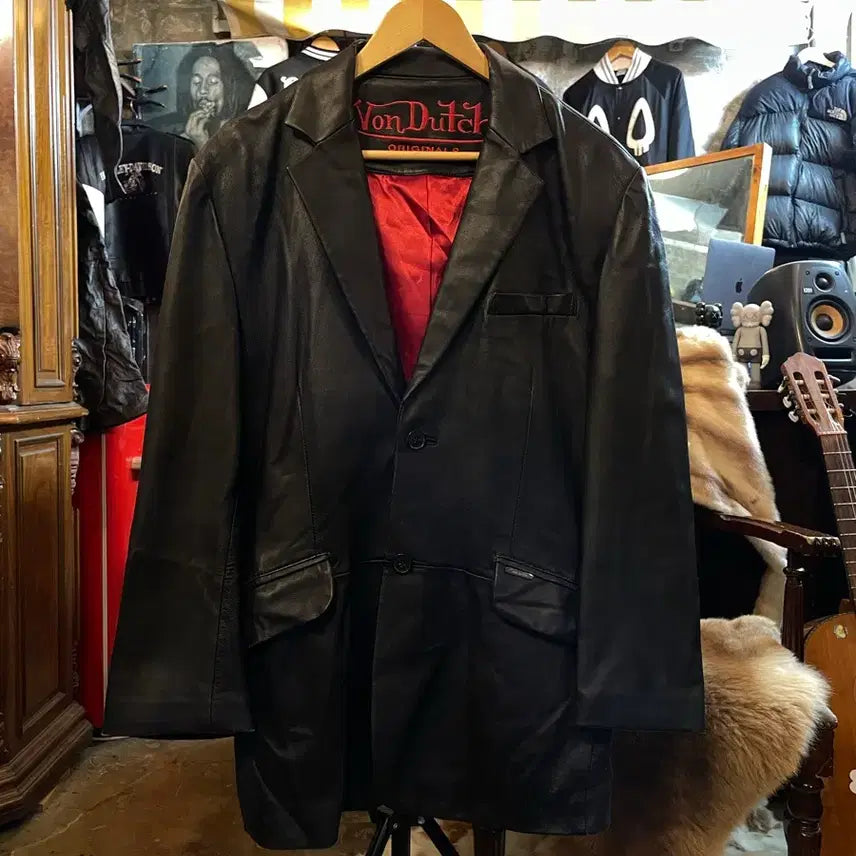 [SOLD OUT] VonDutch 양가죽 블레이져 자켓 블랙