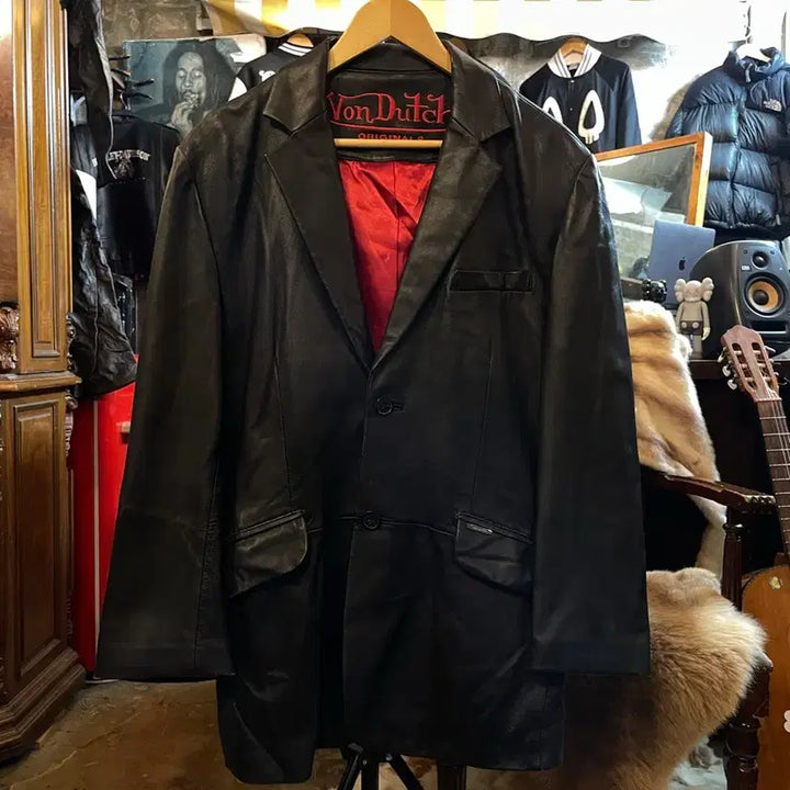 [SOLD OUT] VonDutch 양가죽 블레이져 자켓 블랙