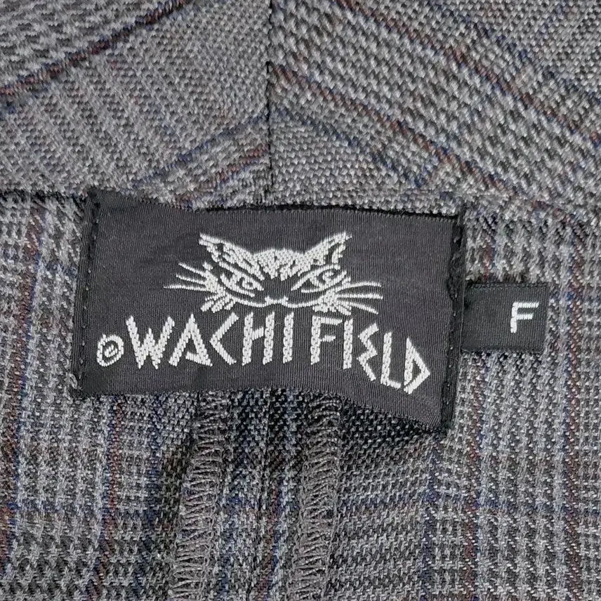 [BUNJANG] WACHIFIELD Dayan Embroidered Check Oversized Long Coat / [희귀/오버핏] WACHIFIELD 다얀 자수 체크 오버사이즈 롱코트
