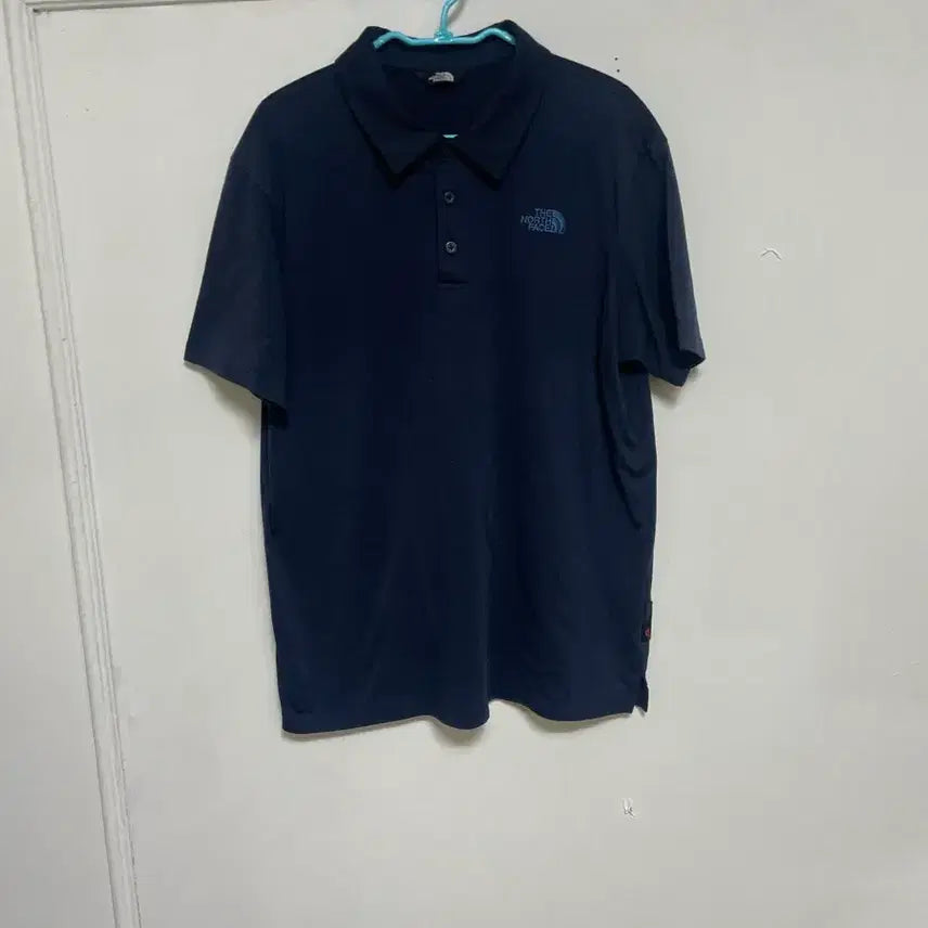 [BUNJANG] The North Face Navy Polo T-Shirt / 노스페이스 네이비 폴로 반팔 티셔츠