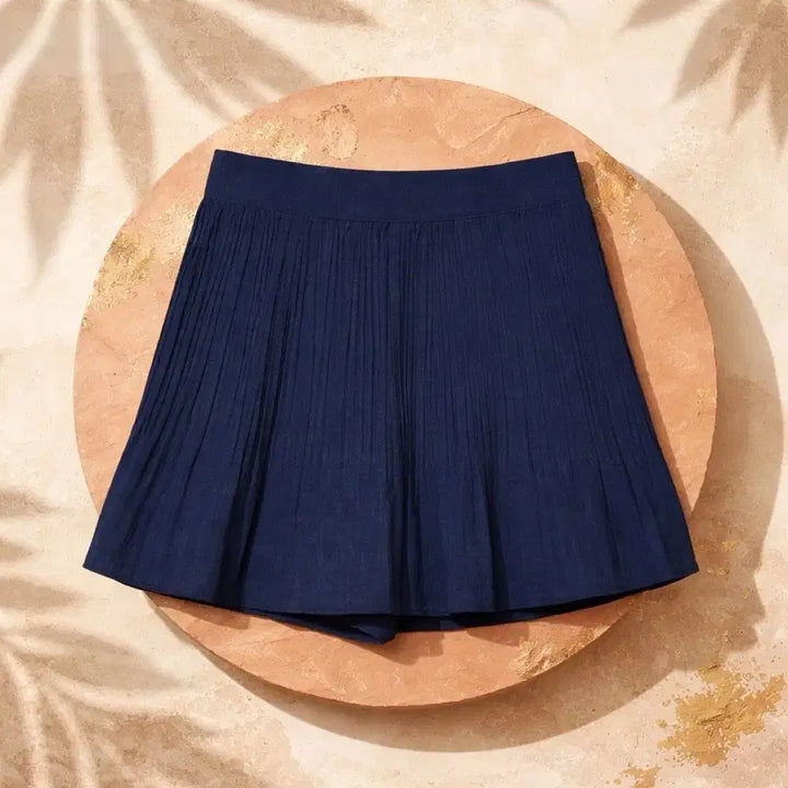 [BUNJANG] Navy Pleated Skort / 새상품:) 네이비 플리츠 치마반바지