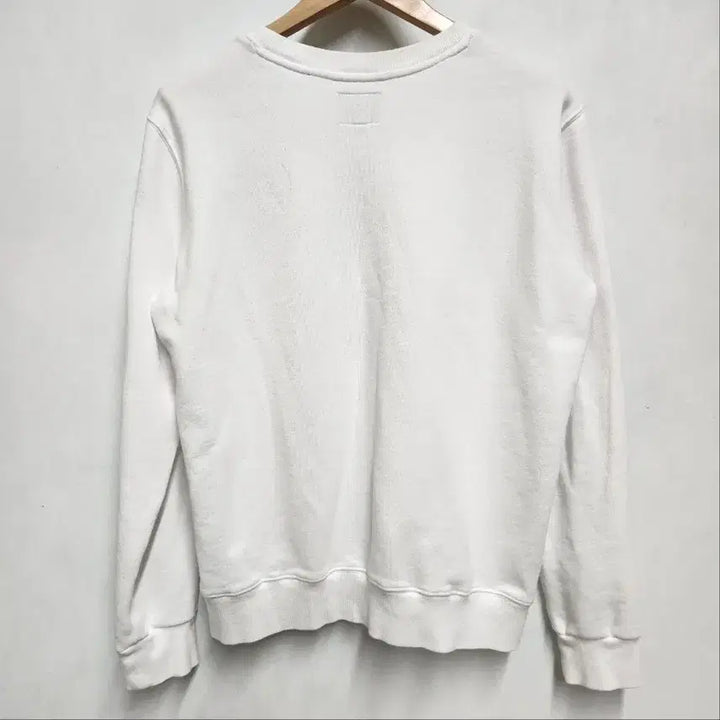 [BUNJANG] Tommy Hilfiger Flag Embroidery Fleece Sweatshirt / [정품] 타미진스 플래그 자수 기모 맨투맨 화이트 L