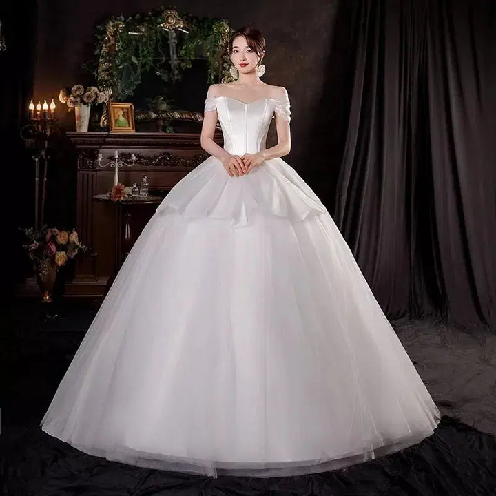 [BUNJANG] Wedding Dress for Self-Wedding / 판매)웨딩드레스 졸업사진 셀프웨딩드레스  판매