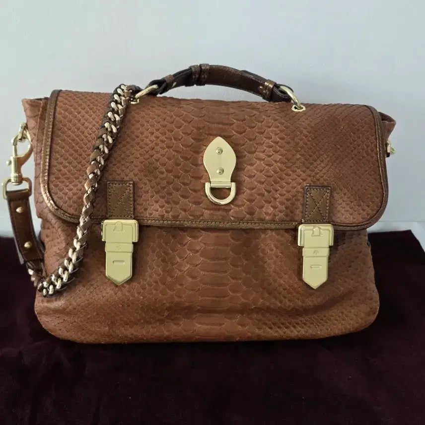 [BUNJANG] Mulberry Authentic Alexa Bag Python Embossing / 멀버리 정품 알렉사 백 (파이톤 엠보 / 풀구성)