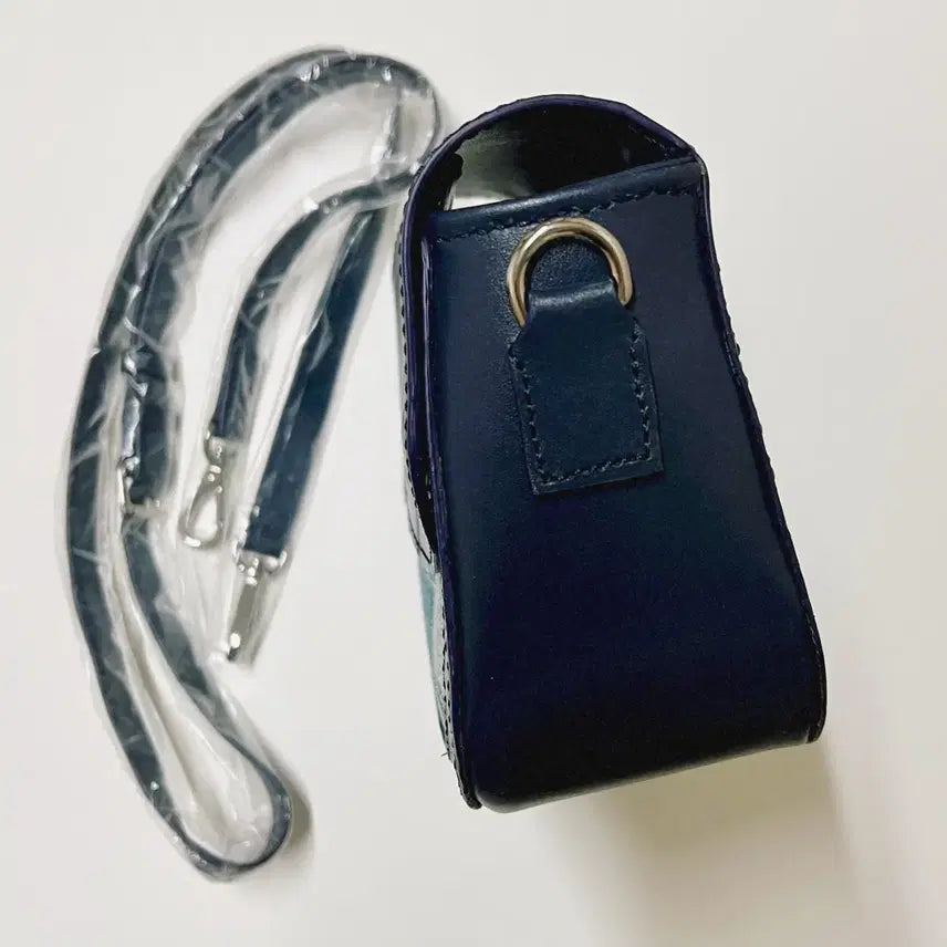 [BUNJANG] Italian Leather &amp; Canvas Crossbody Bag with Card Wallet Set / (무료배송) 이태리산 소가죽 캔버스 레더 크로스백 카드지갑 3종 세트