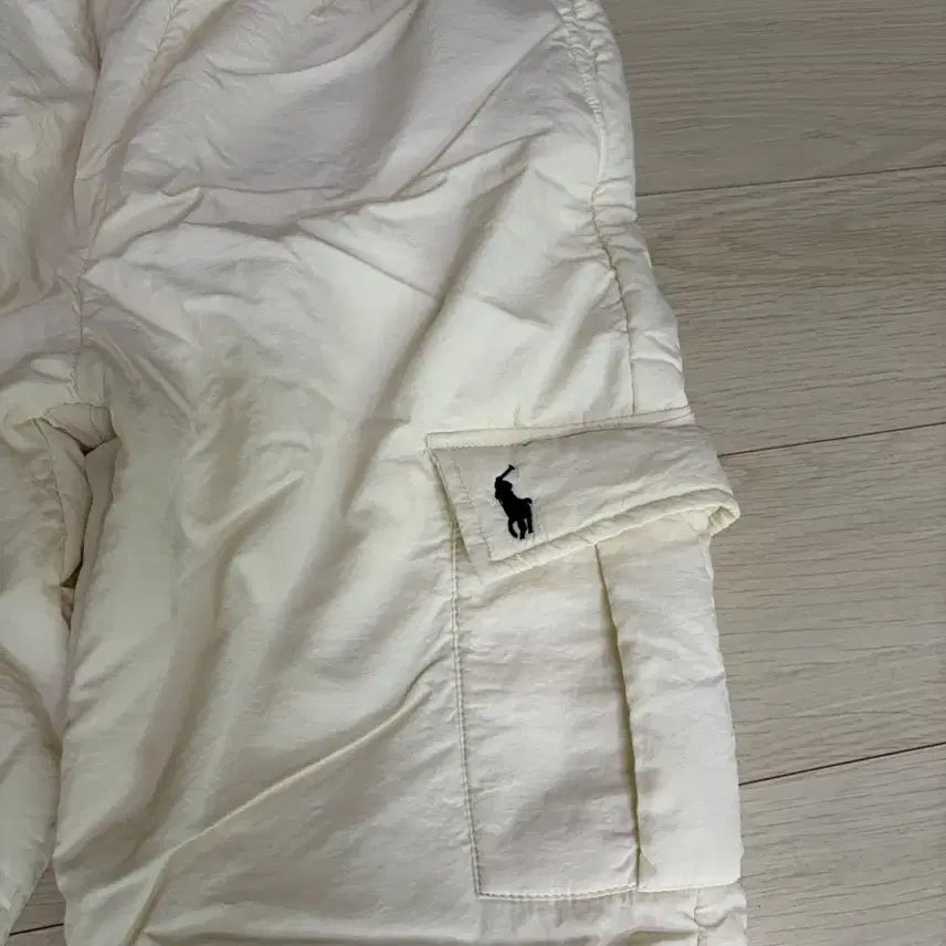 [BUNJANG] Polo Ralph Lauren Ivory Cargo Padded Pants / 폴로 여성 랄프로렌 아이보리 카고 패딩팬츠