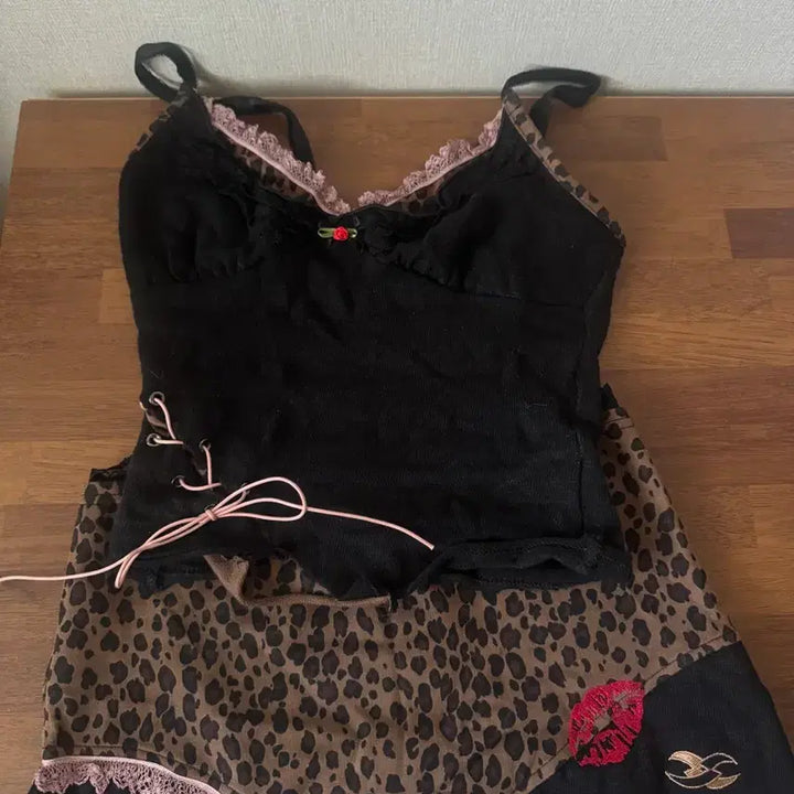 [BUNJANG] Gangyoung Wigangyoung Leopard Set Up XS / 갱영 위갱영 레오파드 셋업 XS