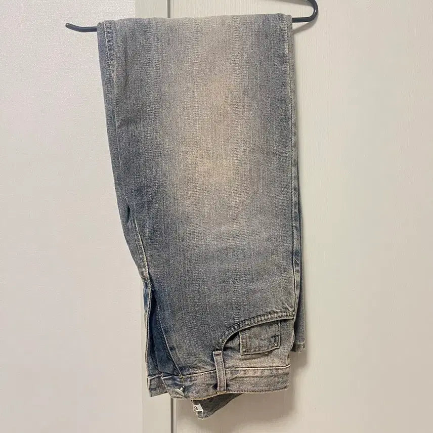 [BUNJANG] Dailyjew Festo Wide Denim Red S / 데일리쥬 페스토 와이드 데님 레드 s