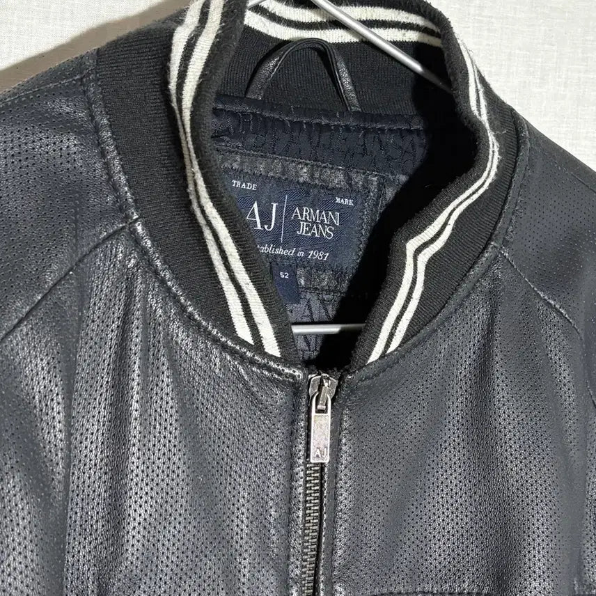 [BUNJANG] Armani Jeans Lamb Leather Blouson / [52] 아르마니 진스 램 레더 블루종