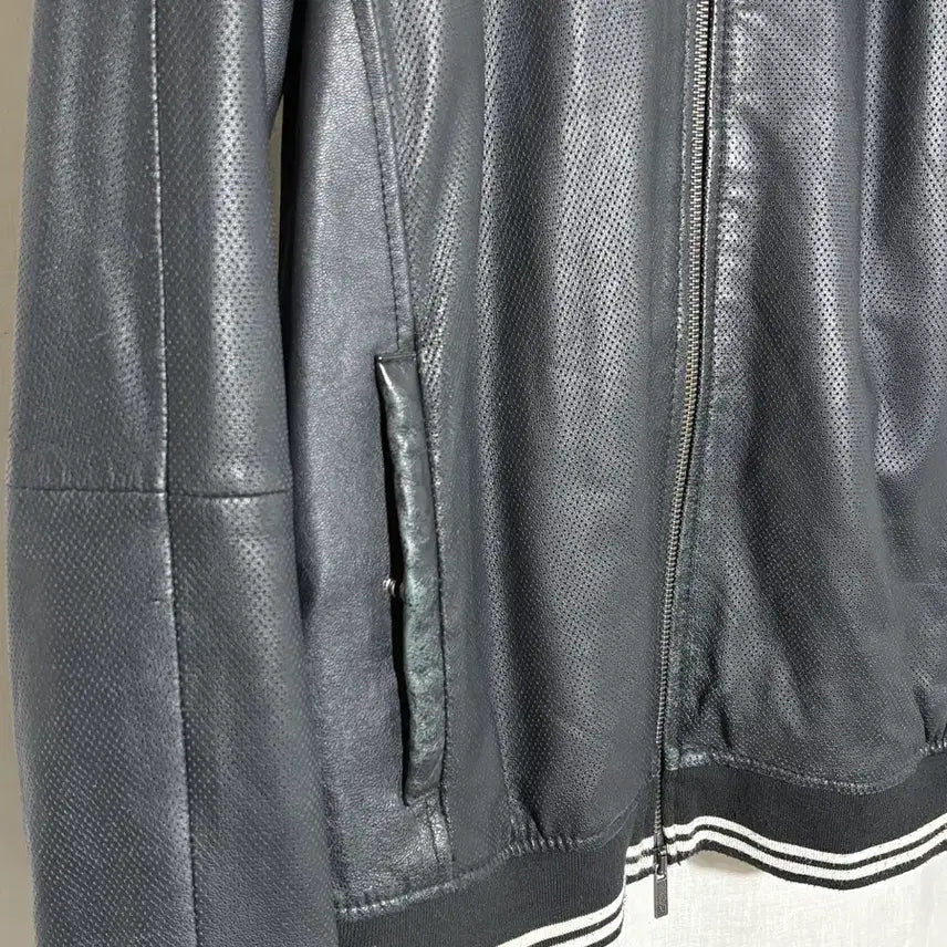 [BUNJANG] Armani Jeans Lamb Leather Blouson / [52] 아르마니 진스 램 레더 블루종